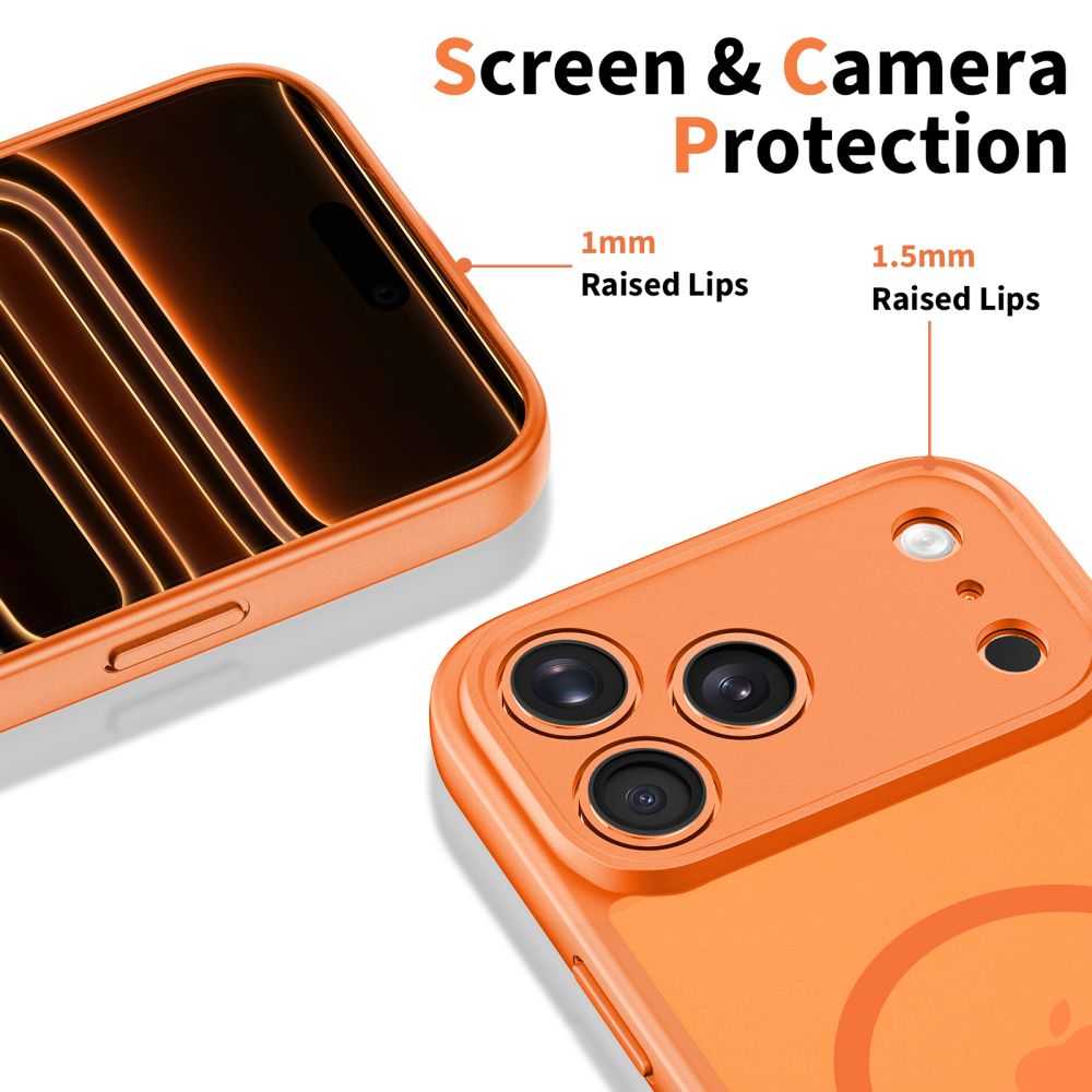 Tech-Protect BasicMag MagSafe-etui til iPhone 17 Pro – orange