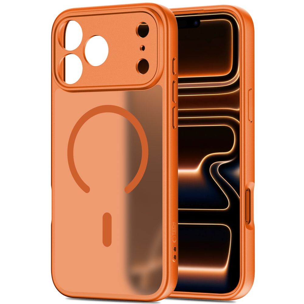 Tech-Protect BasicMag MagSafe-etui til iPhone 17 Pro Max – orange