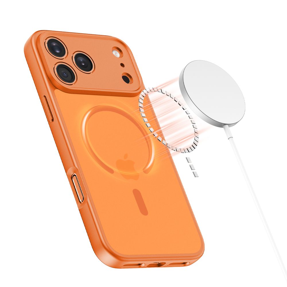 Tech-Protect BasicMag MagSafe-etui til iPhone 17 Pro Max – orange