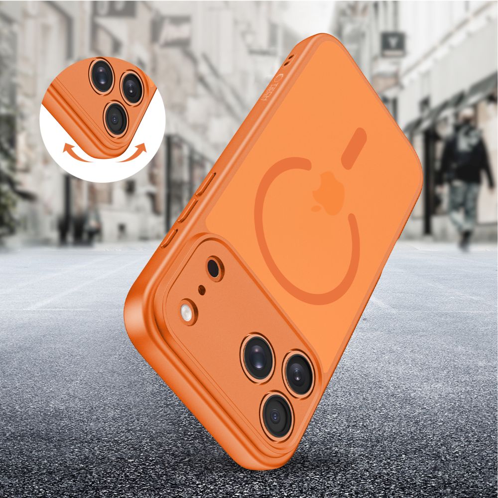 Tech-Protect BasicMag MagSafe-etui til iPhone 17 Pro Max – orange
