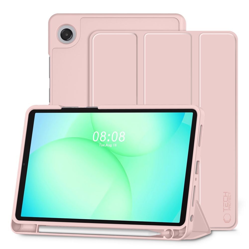 TechProtect SmartCase pennfodral för Samsung Galaxy Tab A9/A11 8,7 (X110/X115/X133/X135) – rosa