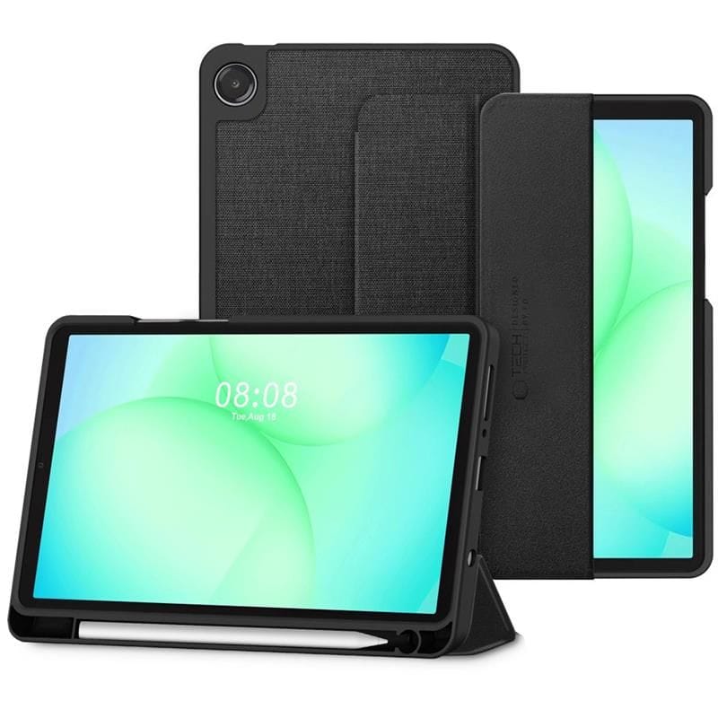 Tech-Protect SC Pen Canvas-fodral för Samsung Galaxy Tab A9/A11 8,7 X110/X115/X133/X135 – Svart