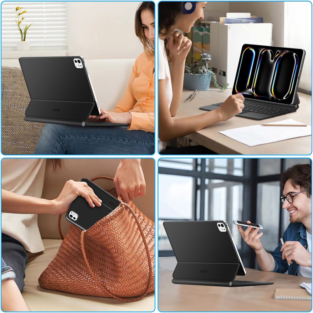 Tech-Protect SmartCase Magnet til iPad Pro 13” 7/8 2024-2025 – Sort