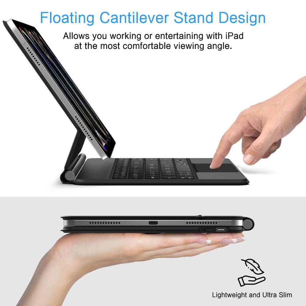 Tech-Protect SmartCase Magnet til iPad Pro 13” 7/8 2024-2025 – Sort