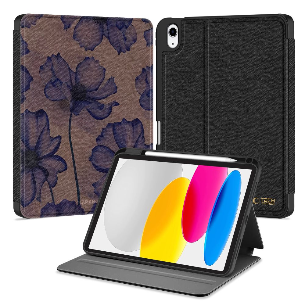 Tech-Protect Lamanona iPad 10,9 tum 10/2022 / 11 tum 11/2025 fodral – svart