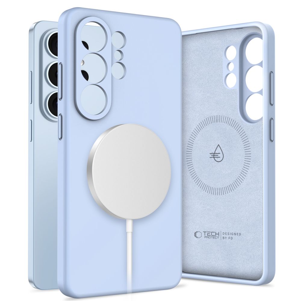 Tech-Protect silikonfodral med MagSafe för Samsung Galaxy S26 Ultra – blått