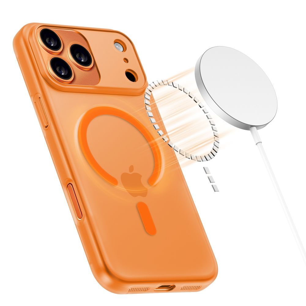 Tech-Protect Magslim MagSafe-etui til iPhone 17 Pro – orange