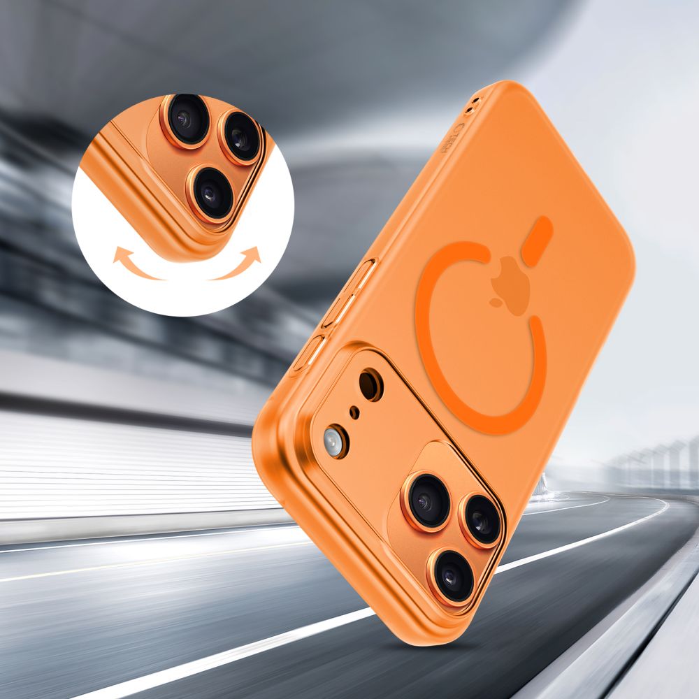 Tech-Protect Magslim MagSafe-etui til iPhone 17 Pro Max – orange
