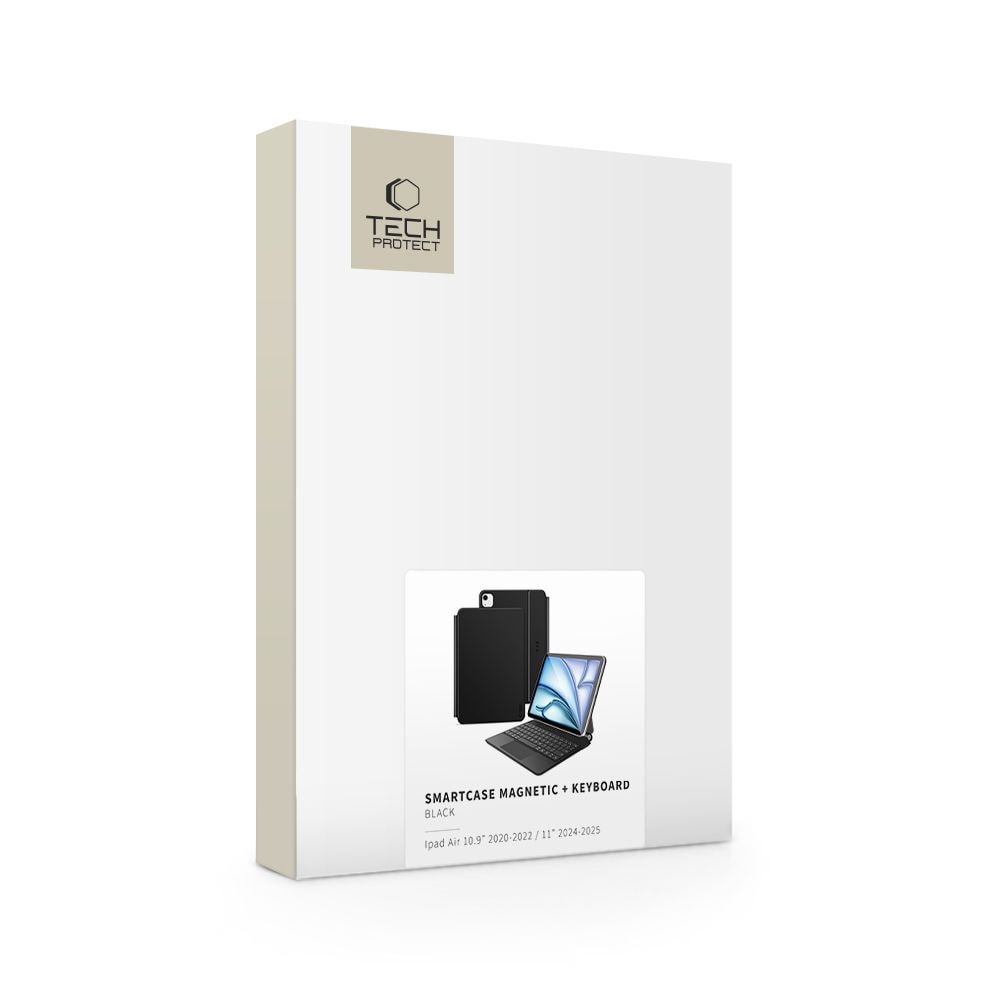 Tech-Protect Smartcase Magnet m/tastatur til iPad Air 10,9” (2020/2022) / 11” (2024-2026) – Sort