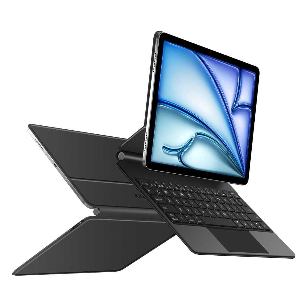 Tech-Protect Smartcase Magnet m/tastatur til iPad Air 10,9” (2020/2022) / 11” (2024-2026) – Sort