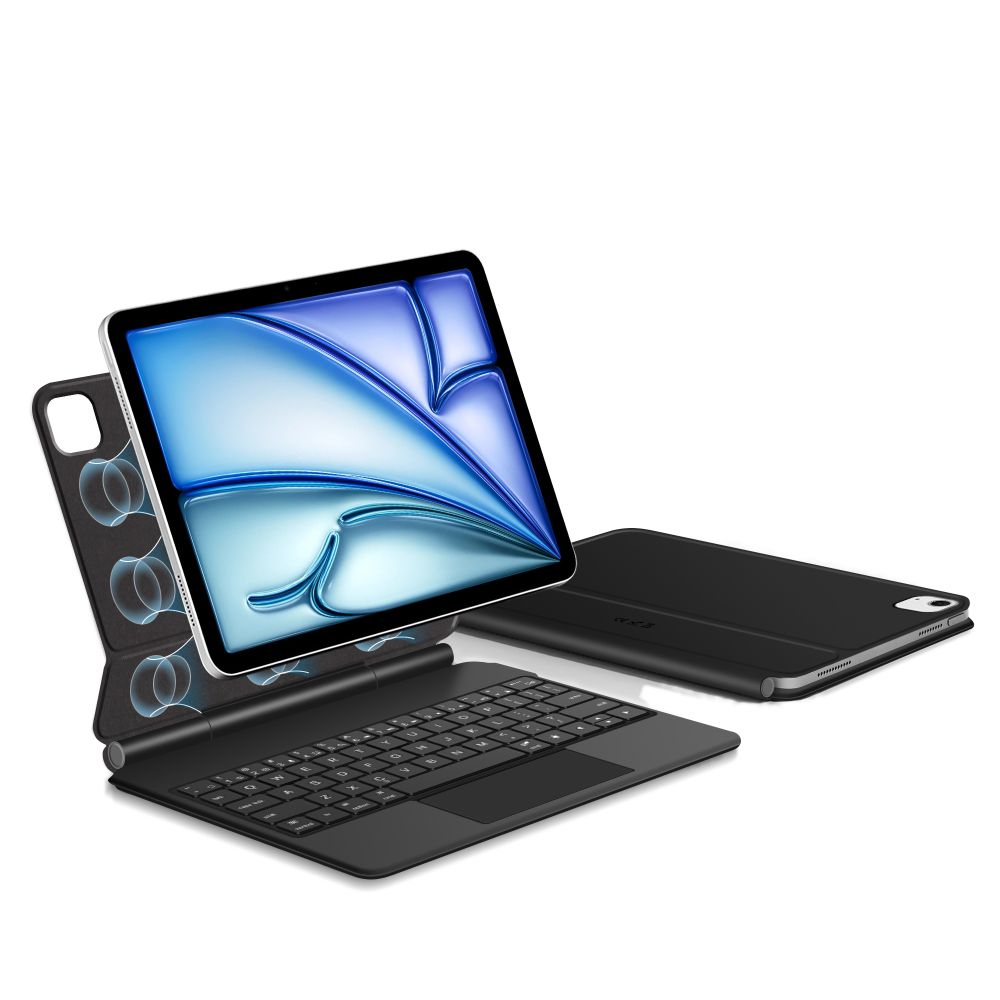 Tech-Protect Smartcase Magnet m/tastatur til iPad Air 10,9” (2020/2022) / 11” (2024-2026) – Sort