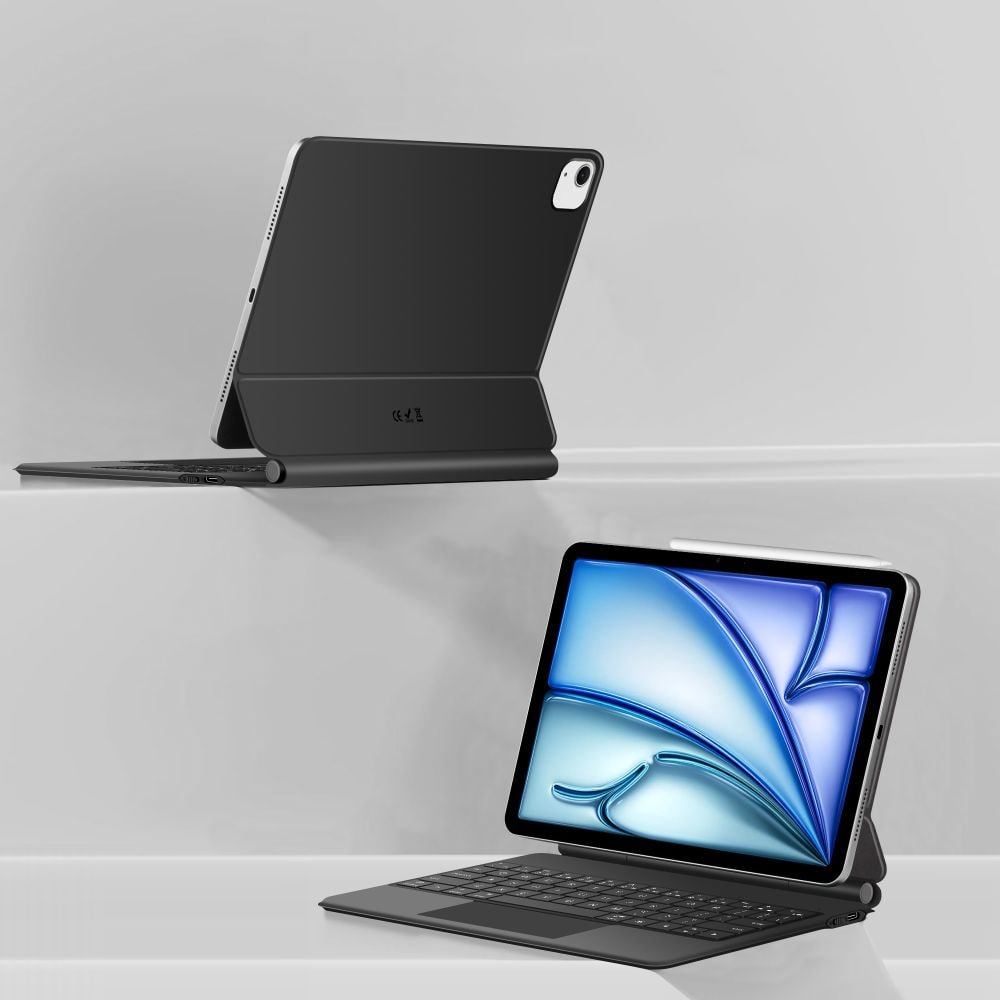 Tech-Protect Smartcase Magnet m/tastatur til iPad Air 10,9” (2020/2022) / 11” (2024-2026) – Sort