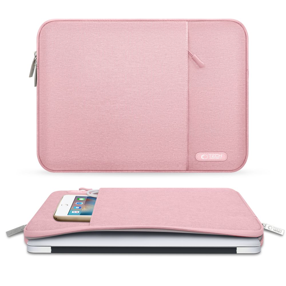 Tech-Protect Sleeve-taske til bærbar computer 13-14 – lyserød