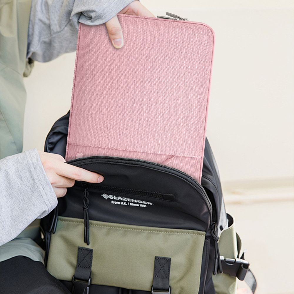 Tech-Protect Sleeve-taske til bærbar computer 13-14 – lyserød