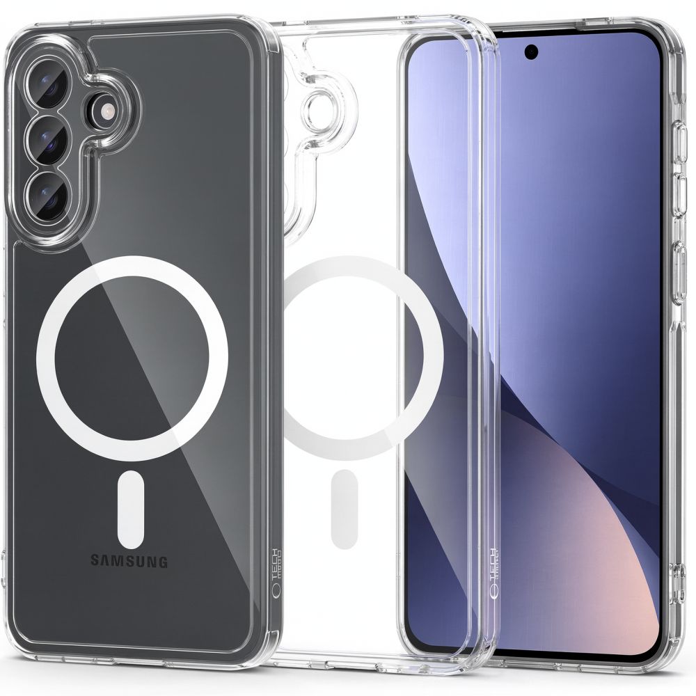 Tech-Protect FlexAir Hybrid MagSafe-fodral för Samsung Galaxy A27 5G – genomskinligt