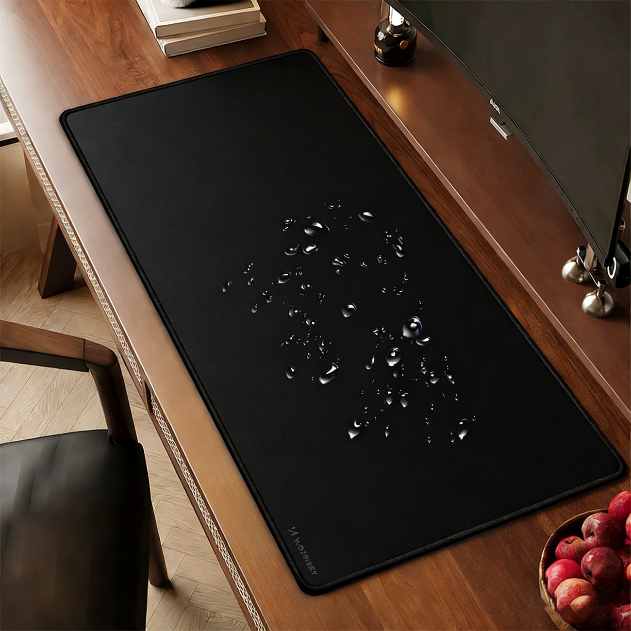 Wozinsky WPD-B1000 spelunderlägg XXL 1000x500 mm, vattentätt – svart