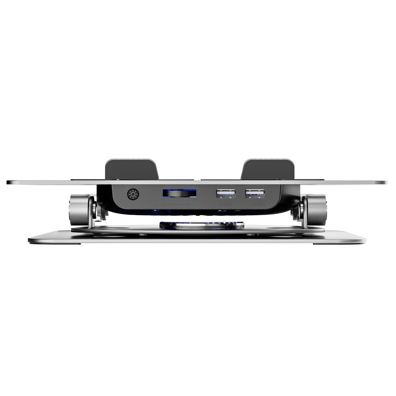 Wozinsky WDCX-X16-AS CoolBase RGB 360° kylstativ för bärbar dator och surfplatta – silver