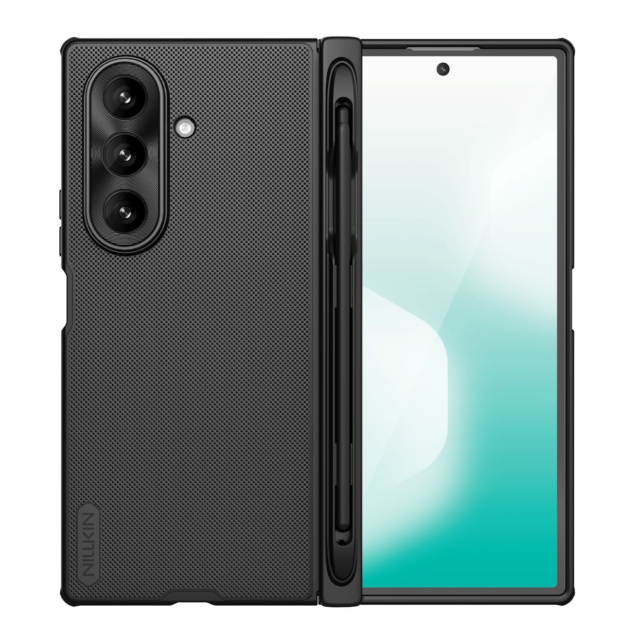 Nillkin Super Frosted Shield Fold magnetfodral Samsung Galaxy Z Fold 7, MagSafe, S Pen – svart