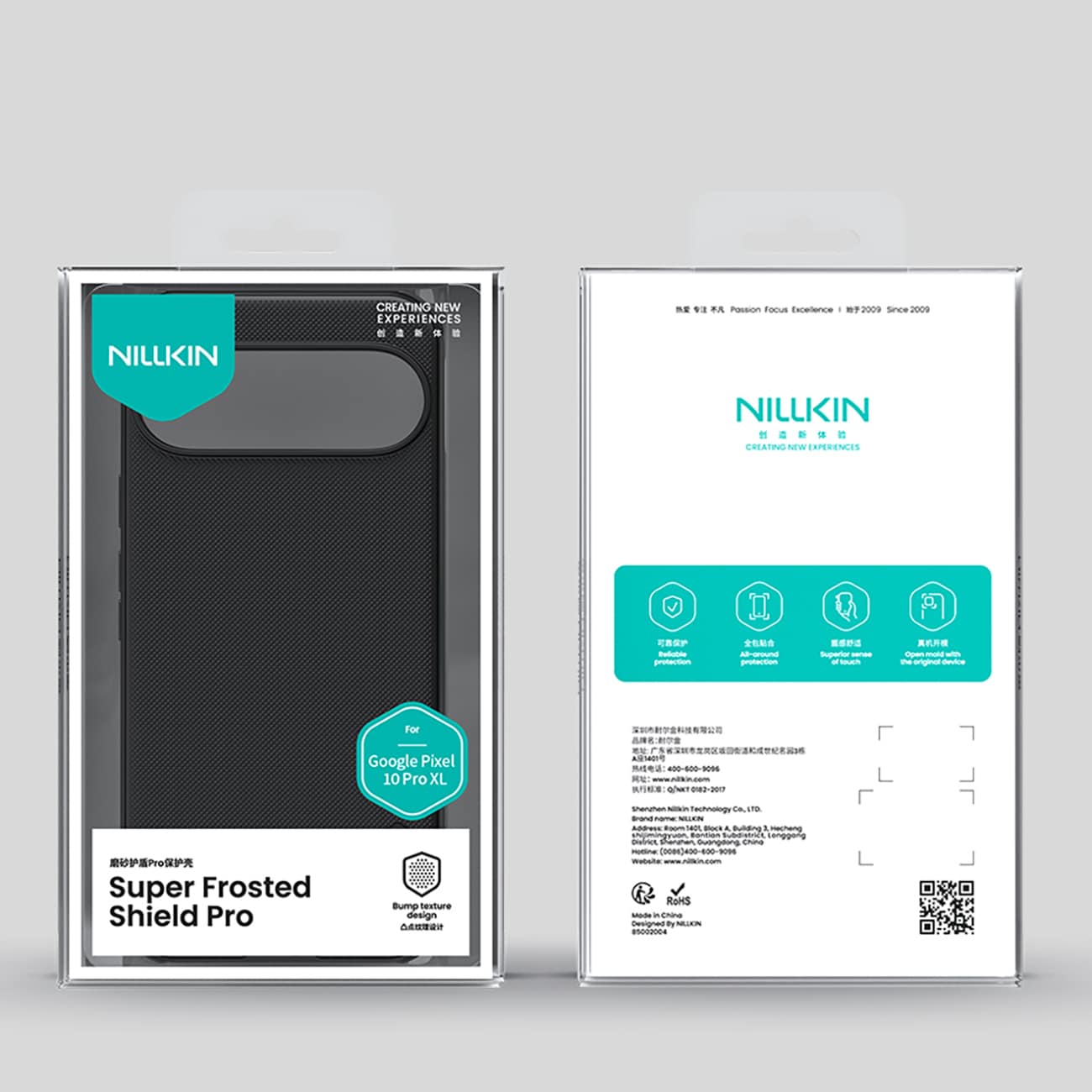 Nillkin Super Frosted Shield Pro-etui til Google Pixel 10 Pro XL – Sort