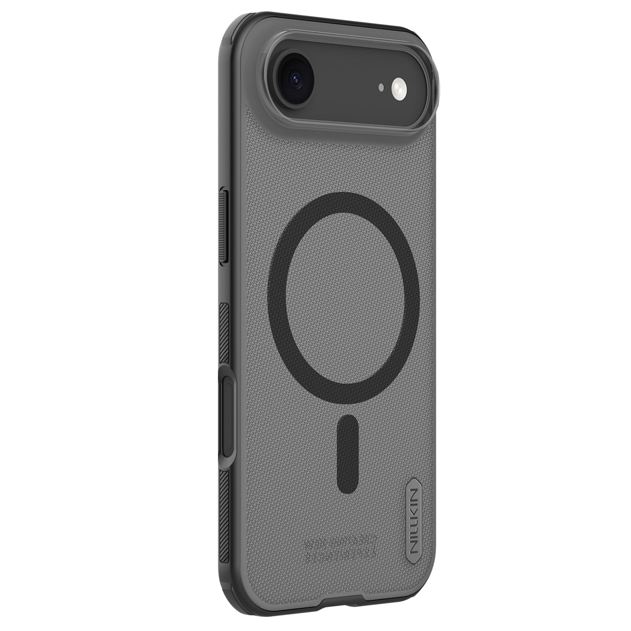 Nillkin Super Frosted Shield Pro MagSafe-kompatibelt etui til iPhone 17 Air – gennemsigtig sort