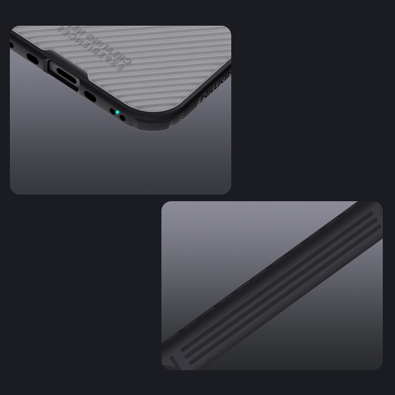 Nillkin CamShield Pro MagSafe-kompatibelt etui til iPhone 17 Air – gennemsigtig sort