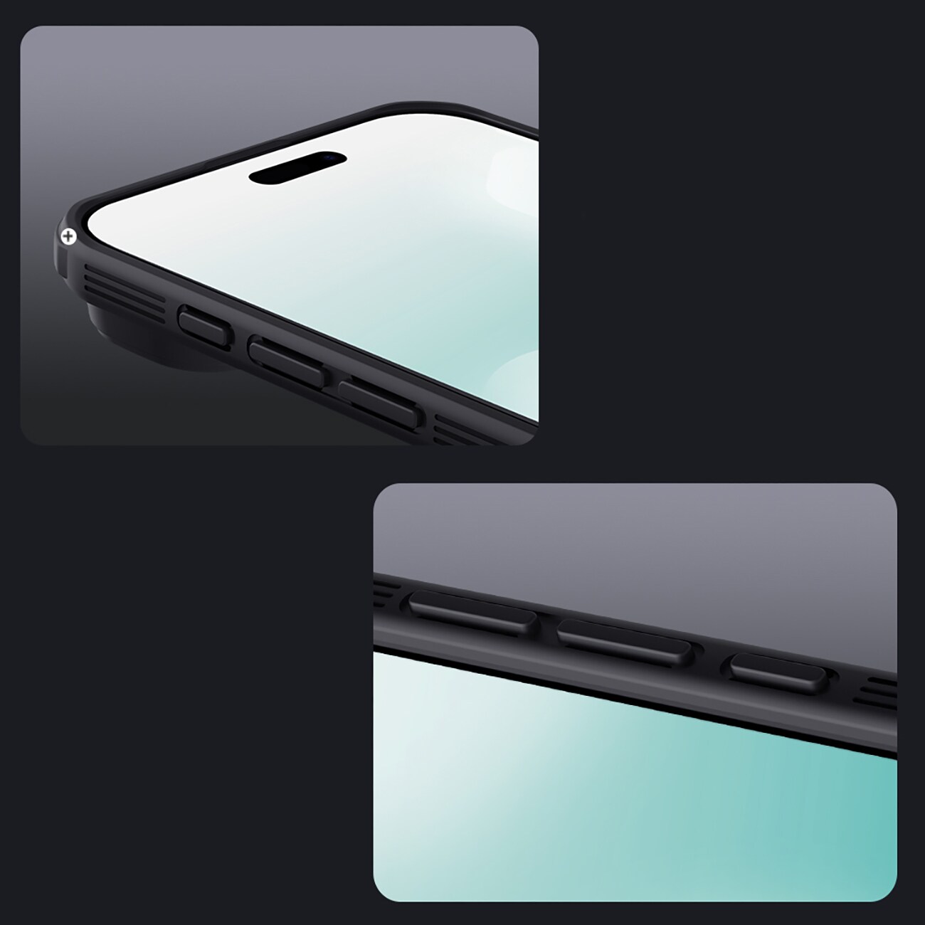 Nillkin CamShield Pro MagSafe-kompatibelt etui til iPhone 17 Air – gennemsigtig sort