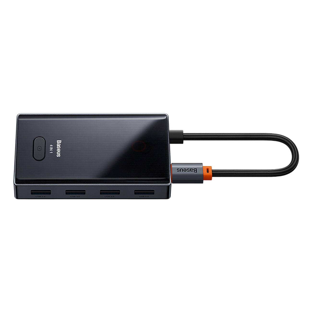 Baseus PioneerJoy 4xUSB-A 3.0 USB-C-hubb – grå