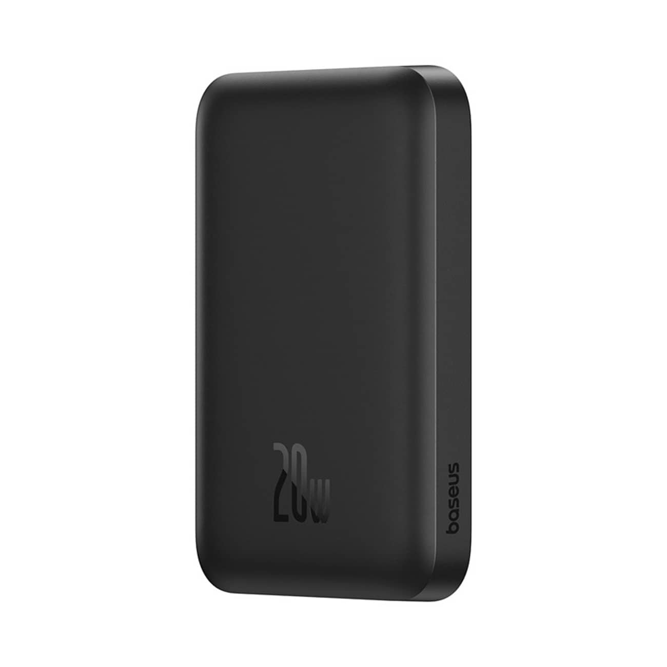 Baseus Magnetic Mini Air 6000 mAh 20 W powerbank med induktiv laddning + USB-C-kabel 30 cm – svart