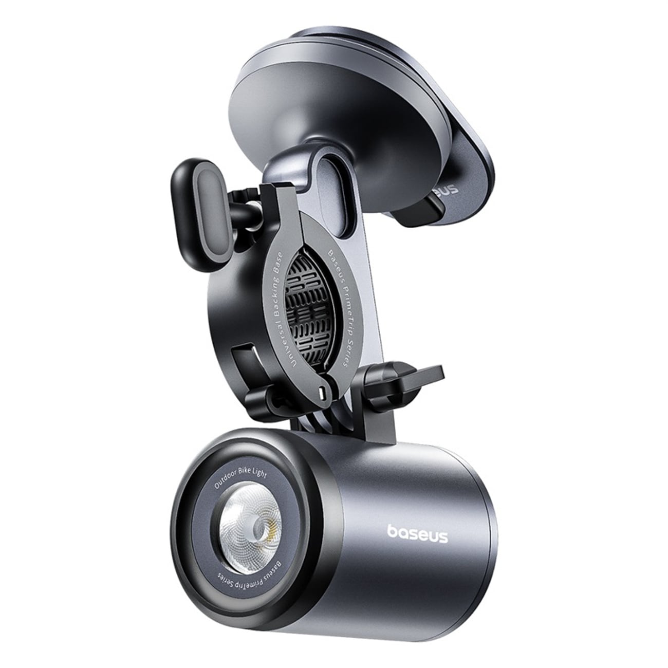 Baseus PrimeTrip Universal 3000 mAh IP68 LED-hållare med 2-i-1-lampa – svart och grå