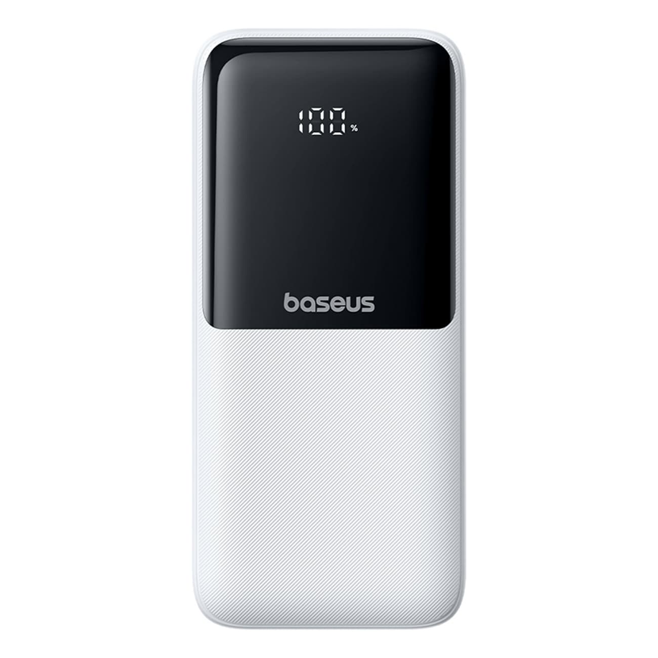 Baseus Lipow 20000mAh 22,5W powerbank med 2 inbyggda kablar + Baseus Simple USB-A–USB-C (20 cm) vit