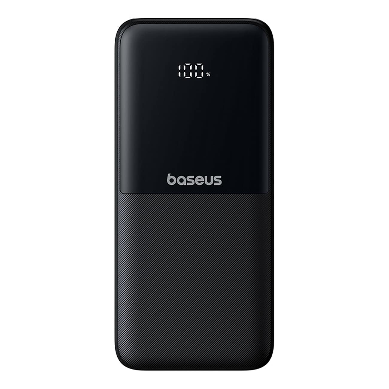 Baseus Lipow 10 000 mAh 22,5 W powerbank m/2 inbyggda kablar & display + USB-A–USB-C-kabel – Svart