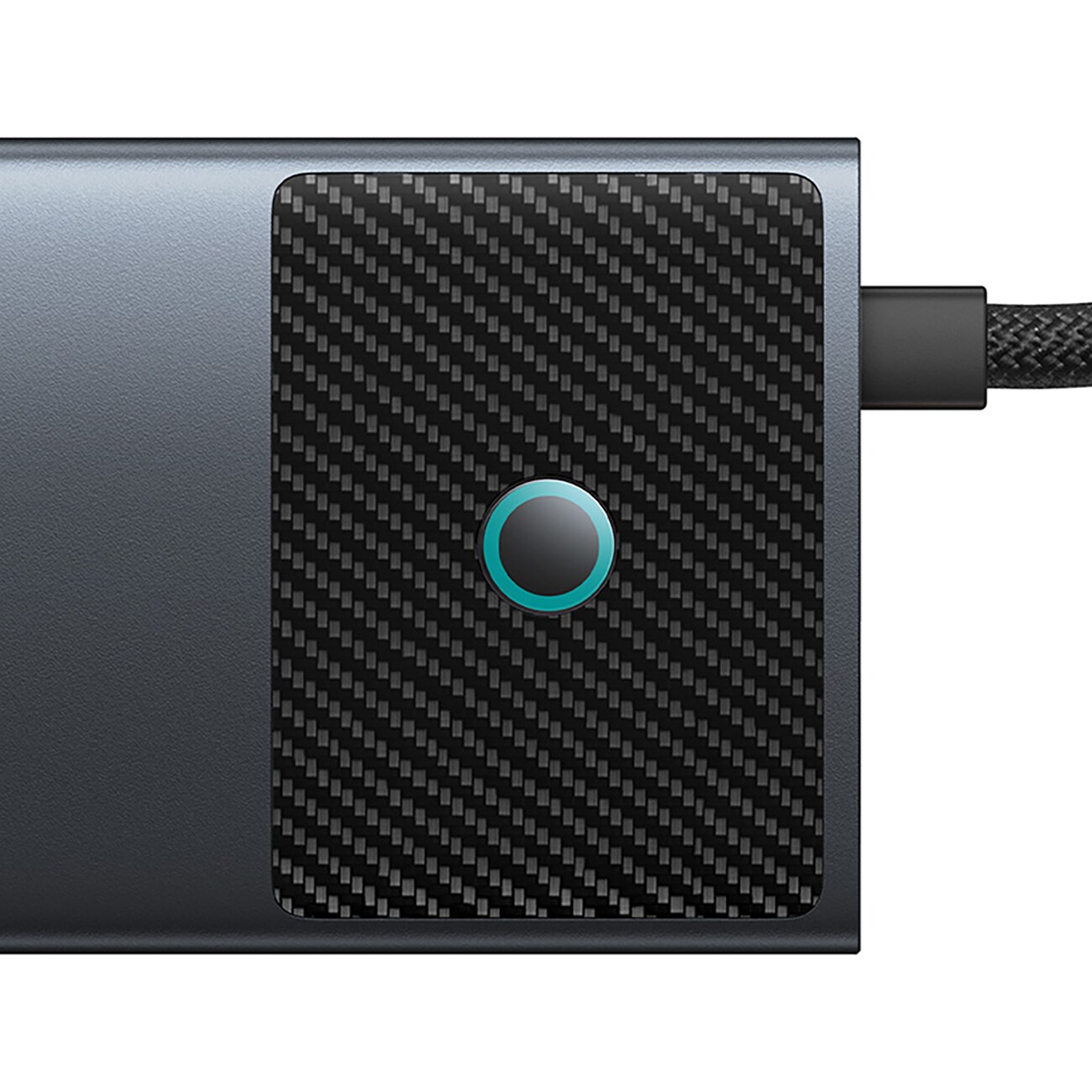 Baseus Metal Gleam II 10-i-1 HDMI, USB-A, USB-C, RJ45, SD/TF-hub – grå