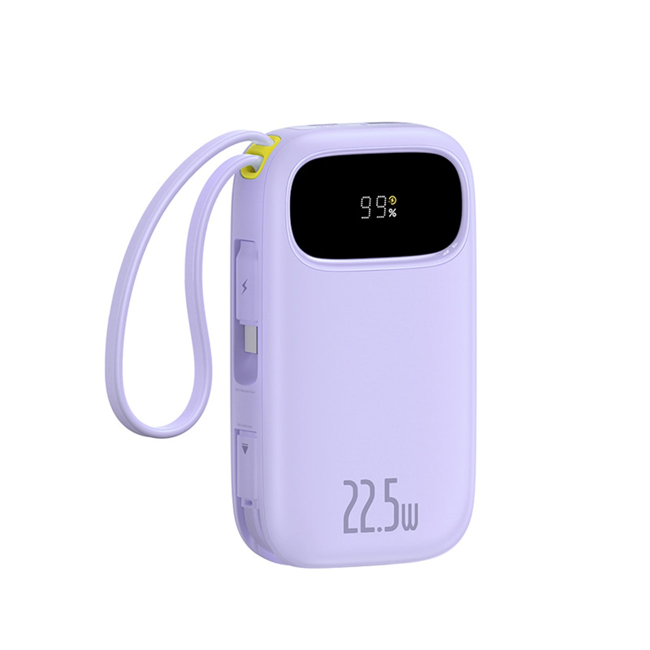 Baseus EnerFill FC21 Qpow 3 Ultra 20000mAh 22,5W powerbank m. digital display & kabel – Lila