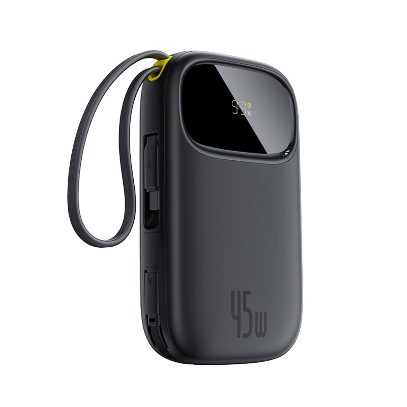 Baseus EnerFill FC31 QPow3 20000mAh 45W powerbank med display, USB-C & Lightning-kablar – svart