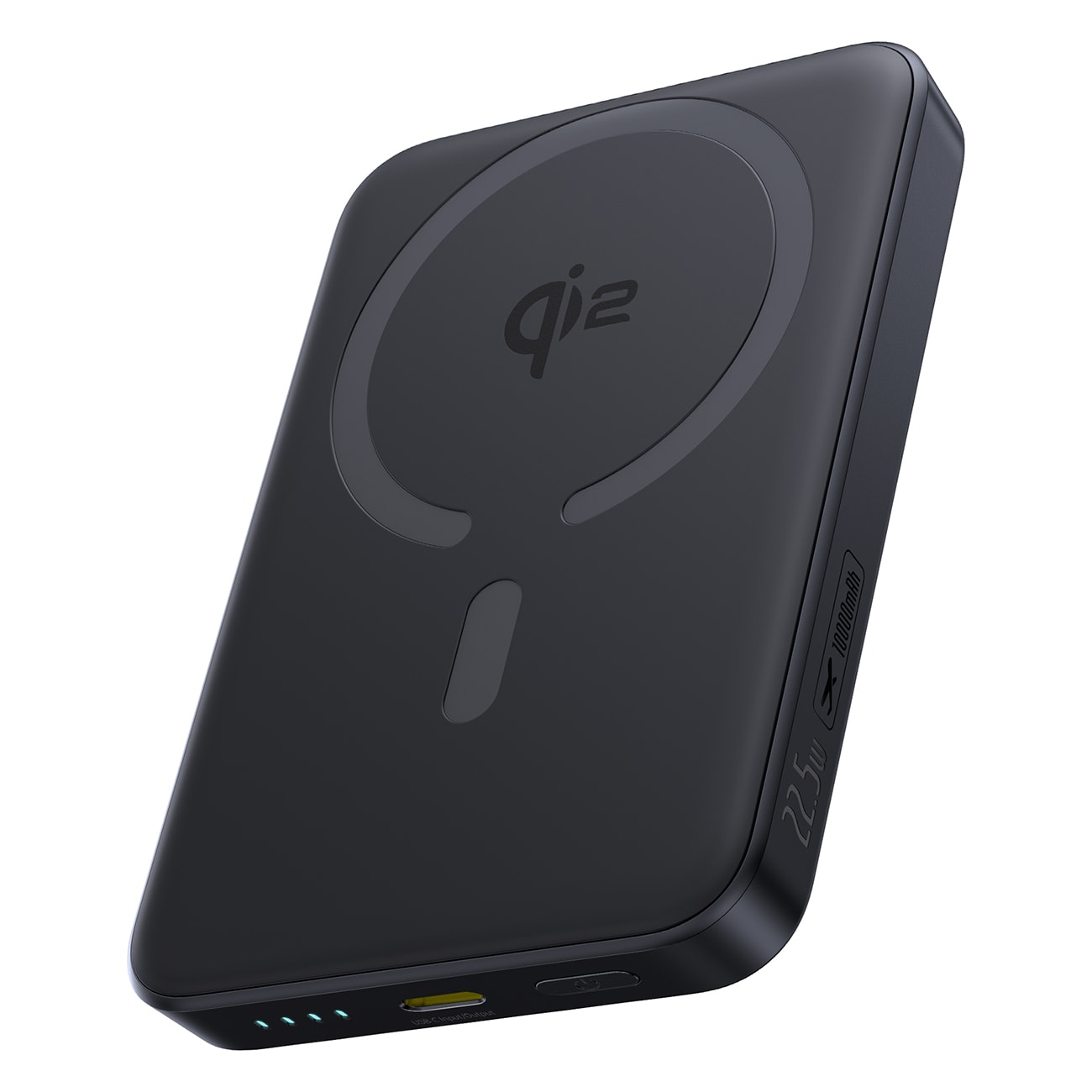 Baseus EnerFill FM12 10 000 mAh 22,5 W Qi2-powerbank, MagSafe-kompatibel, med USB-C-kabel – svart
