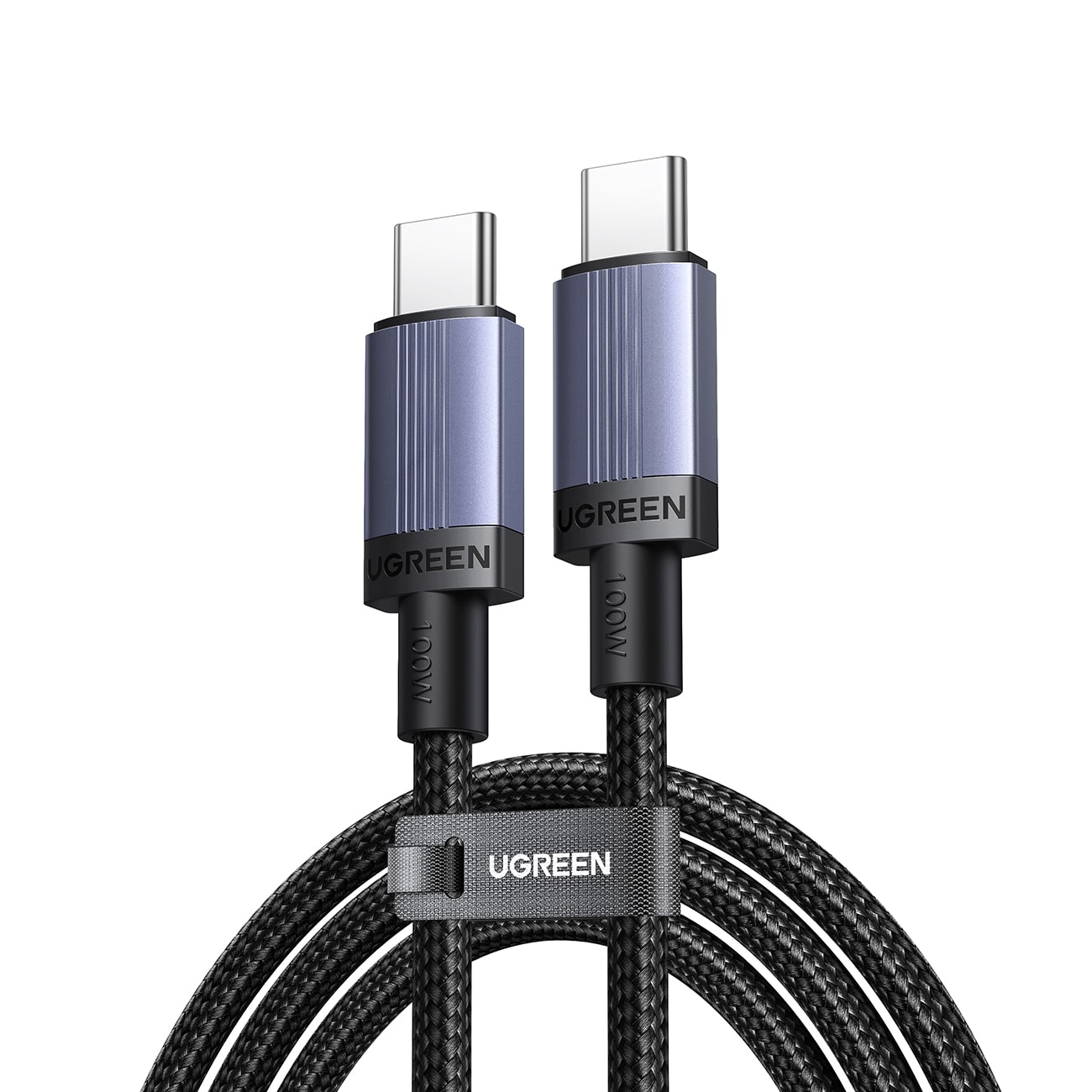 Ugreen USB-C till USB-C PD-kabel 100 W 5 A 3 m – svart