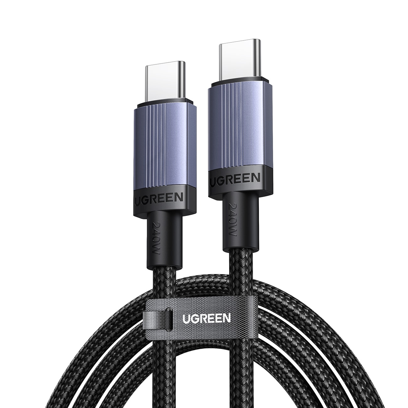 Ugreen USB-C till USB-C PD-kabel 240 W, 2 m – svart