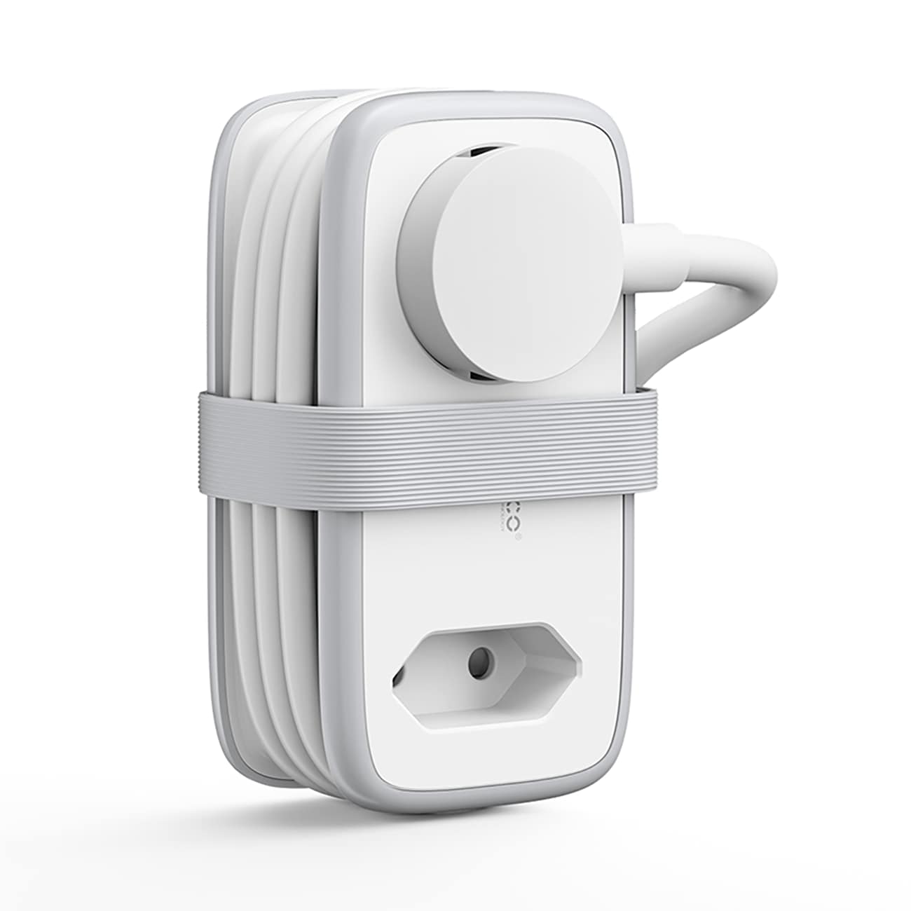 Orico AP3 65 W GaN 6-i-1-grenuttag 2x växelström + 2x USB-A + 2x USB-C – Vit