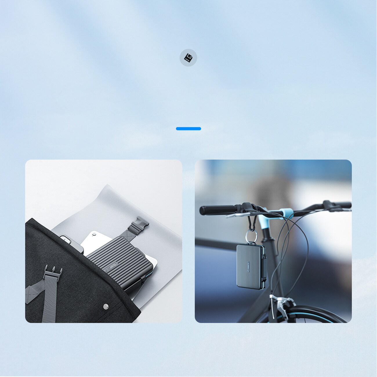 Orico PHCD-fodral för minneskort och datamedier – svart – för SSD/HDD/M.2 + SD/Micro SD/CF