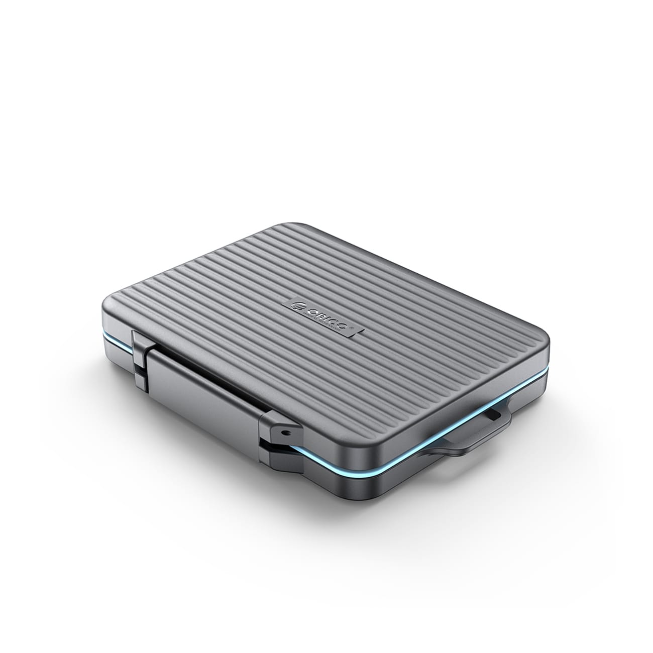 Orico PHCD-fodral för minneskort och datamedier – svart – för SSD/HDD/M.2 + SD/Micro SD/CF