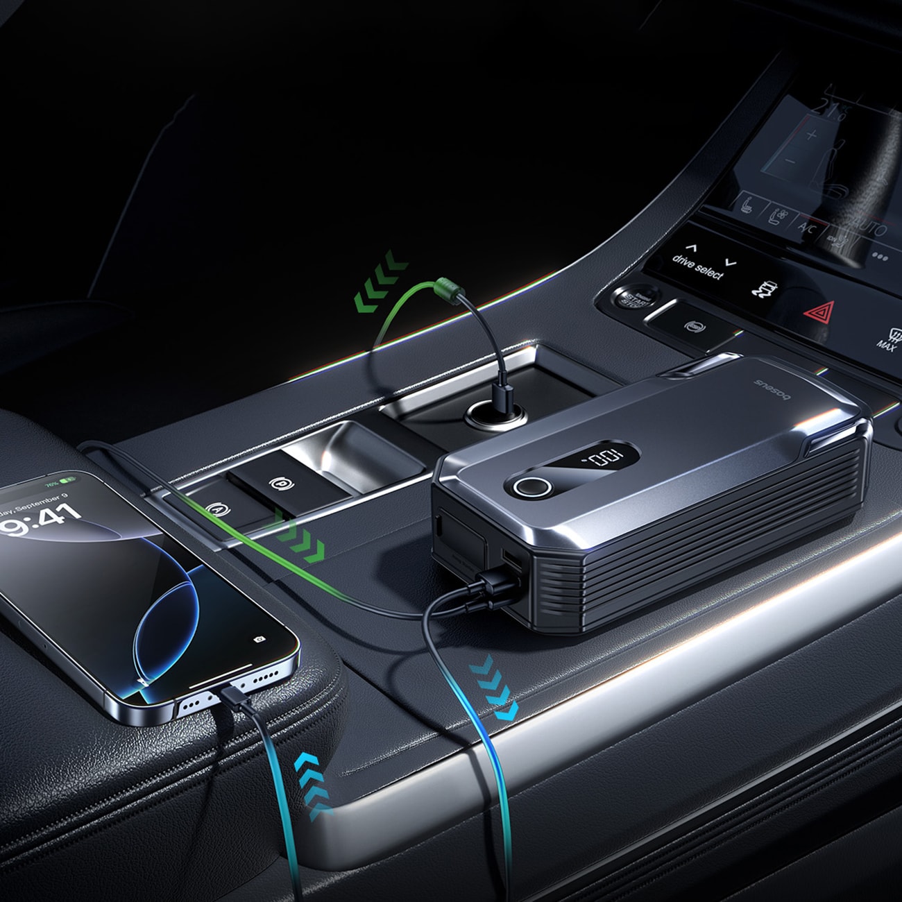 Baseus Super Energy Max 20000mAh -käynnistysakku – musta