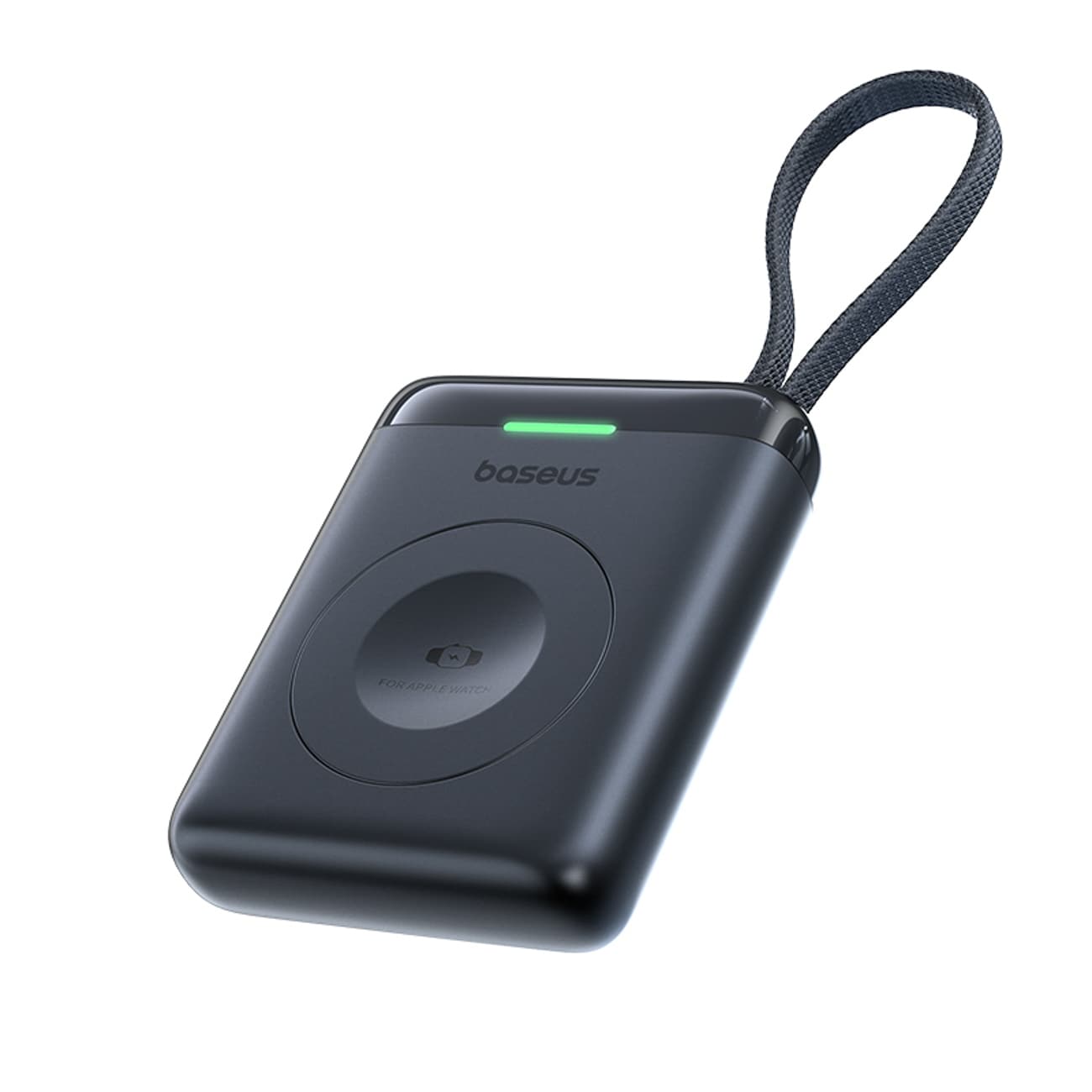 Baseus EnerFill FW11 5 W powerbank för Apple Watch med inbyggd kabel – svart