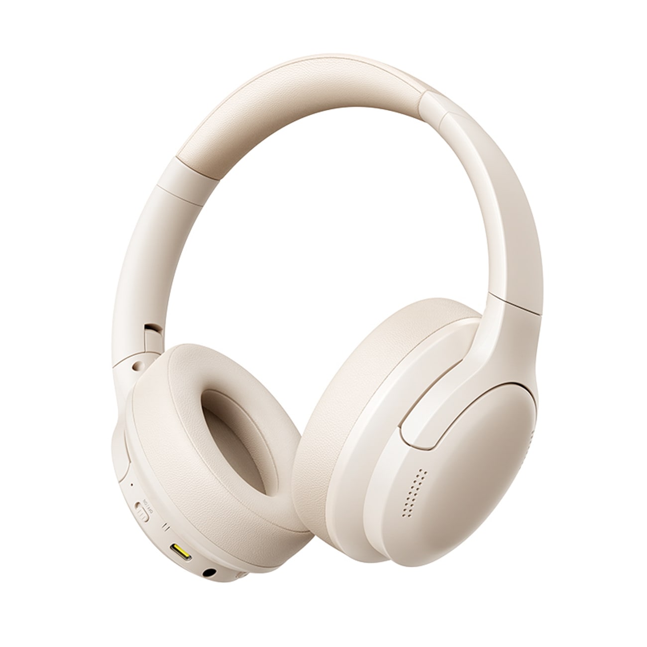 Baseus Bass BH1 Lite trådlösa Bluetooth 6.0-hörlurar av on-ear-typ – Vit