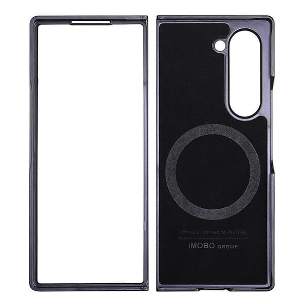 Audi-fodral i syntetläder med MagSafe för Samsung Galaxy Z Fold 6 – Svart