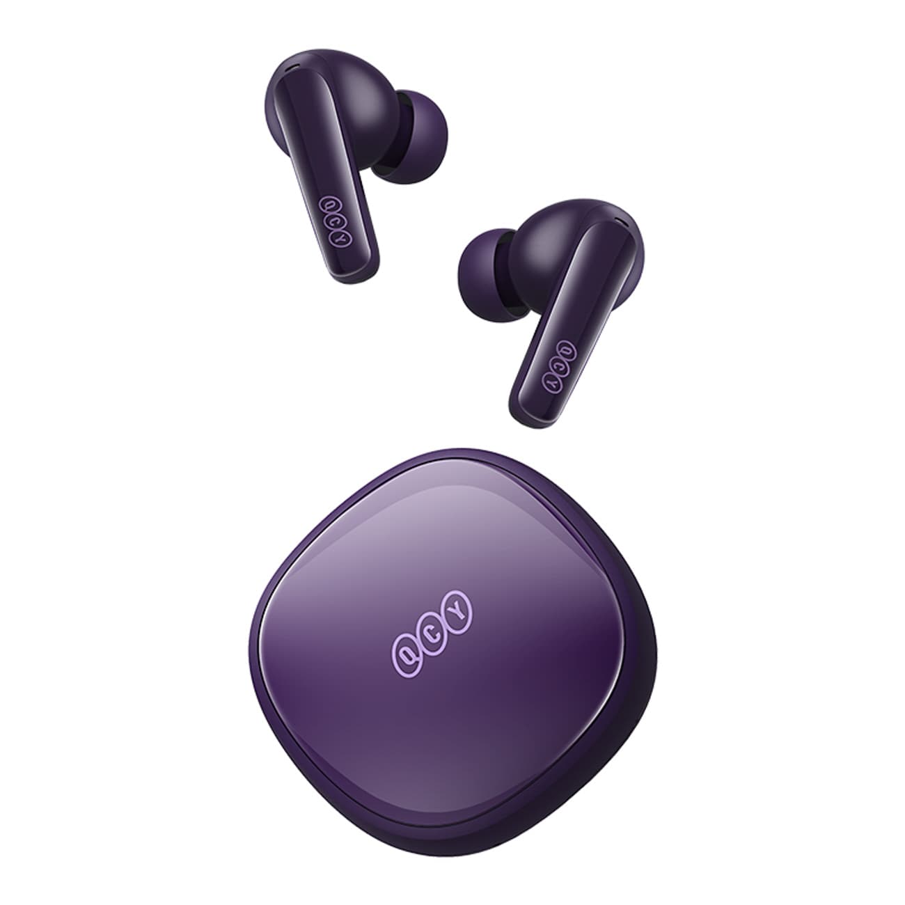 QCY T13X in-ear-hörlurar med ENC, IPX5 och Bluetooth 5.3 – Lila