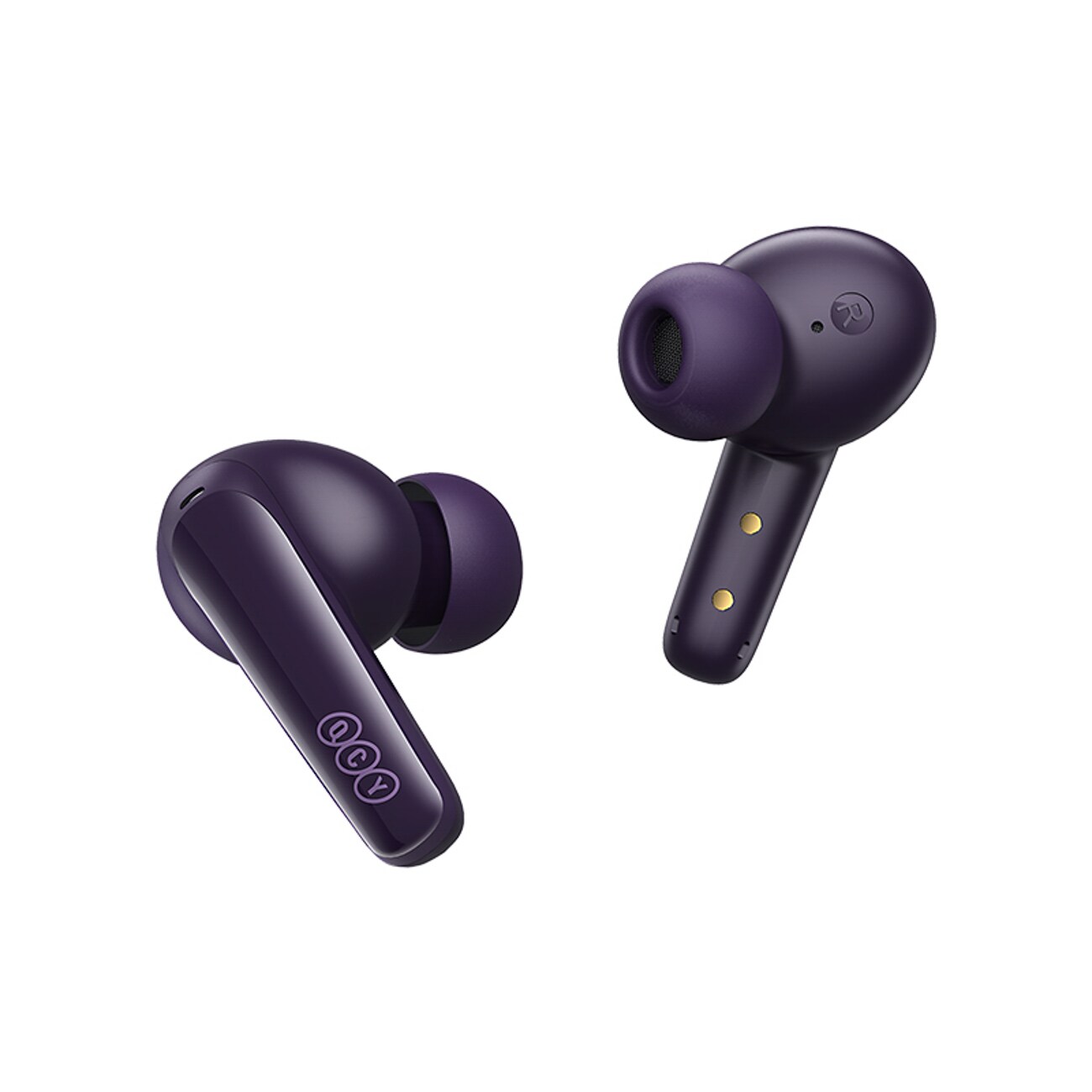 QCY T13X in-ear-hörlurar med ENC, IPX5 och Bluetooth 5.3 – Lila