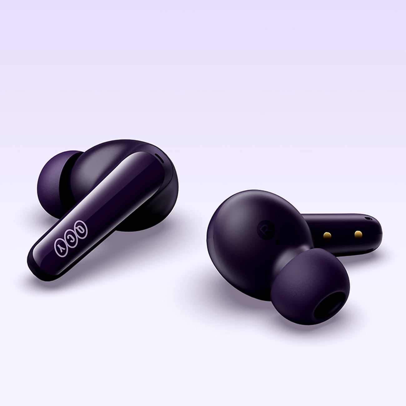 QCY T13X in-ear-hörlurar med ENC, IPX5 och Bluetooth 5.3 – Lila