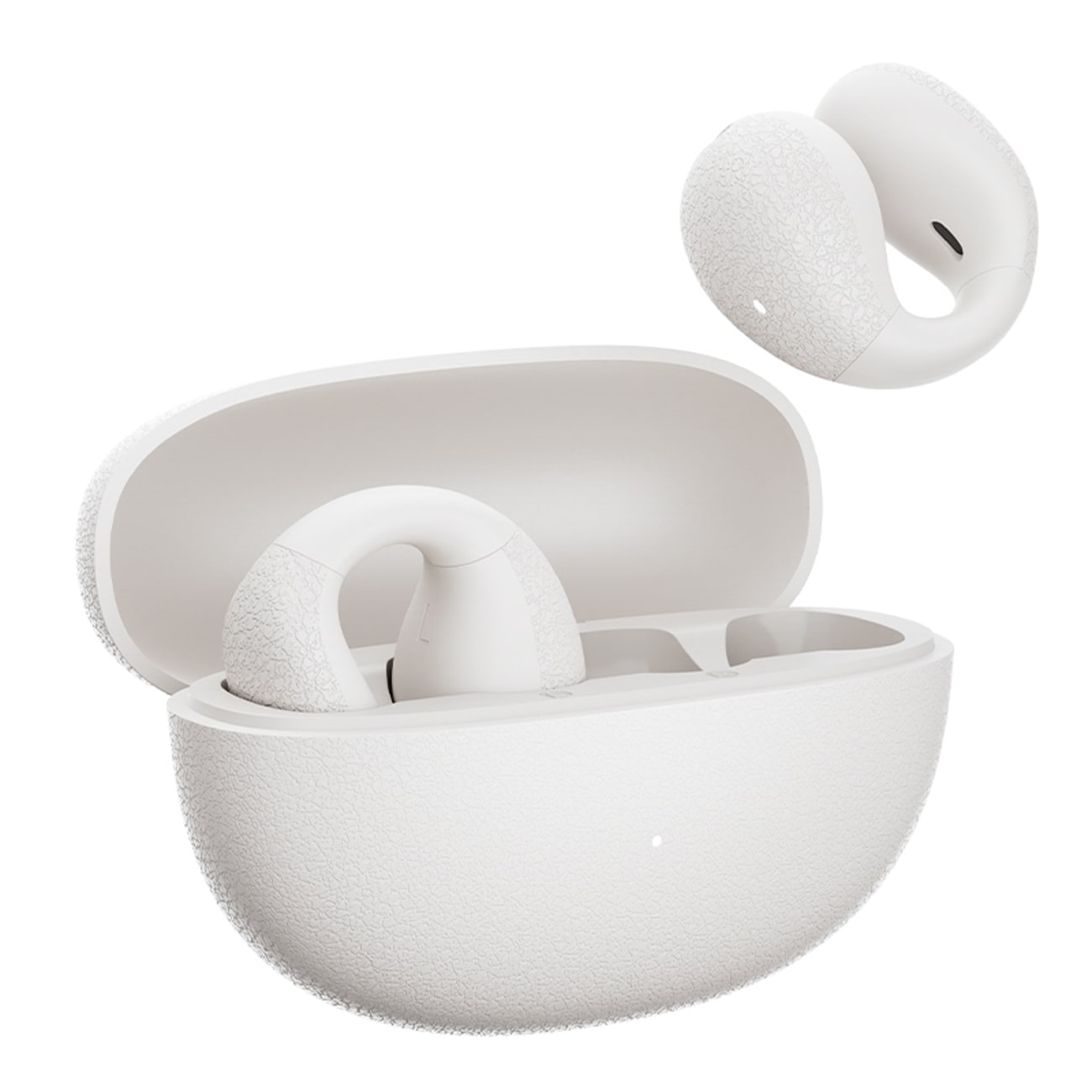 OWS QCY Crossky C10-hörlurar med ENC-klämma, IPX5, Bluetooth 5.4 – Vit