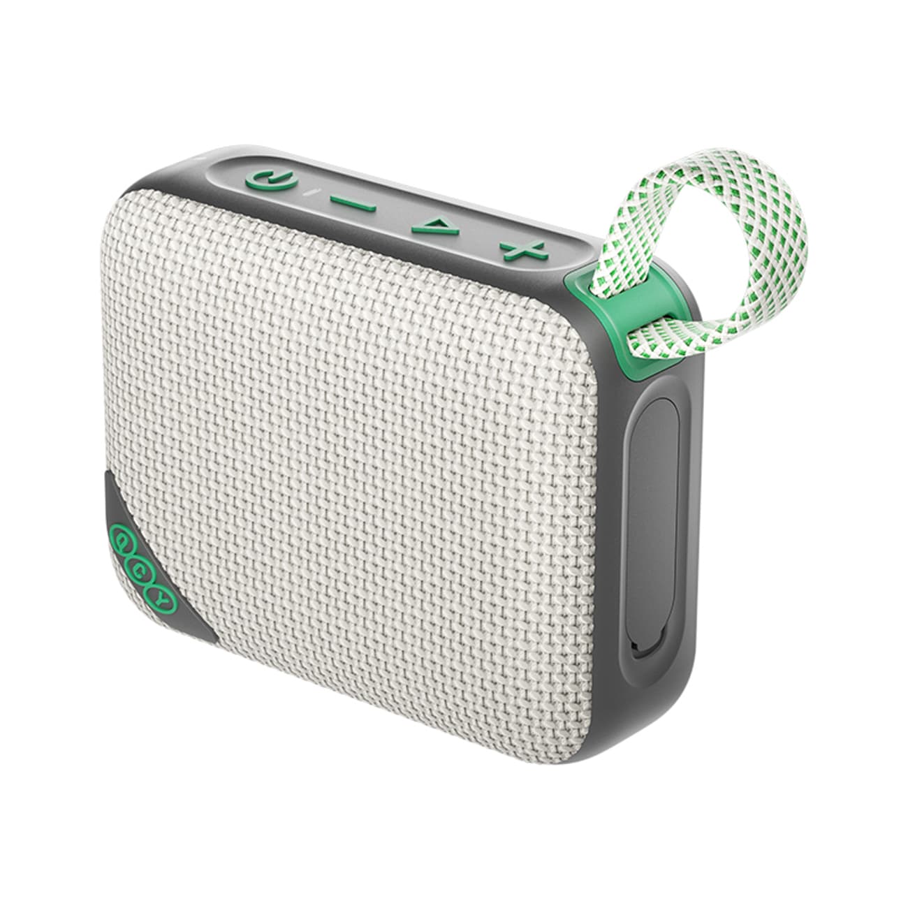 QCY SP2 IP67 Bluetooth-högtalare med RGB-bakgrundsbelysning och stereoläge – grågrön