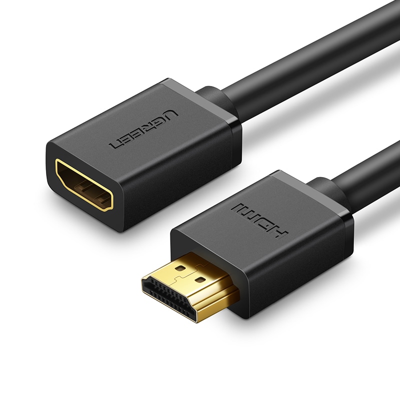 Ugreen HD107 10141 HDMI (hane) – HDMI (hona) 4K-kabel 1 m – svart